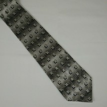 Signorcelli Men&#39;s Italian Necktie - Shades of Gray - Hint of Pink - £7.39 GBP