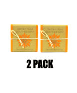 2 Pack Goat Milk Soap Orange &amp; Cinnamon Chicory Farm Natural Handmade Es... - £11.72 GBP