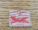 US Stamp US Air Mail 6c Used Red - £1.49 GBP