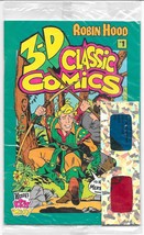 Robin Hood 3-D Classic Comics #1 (1994) Wendy&#39;s Kids&#39; Meal- Polybagged w/Glasses - £7.18 GBP