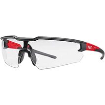 Milwaukee Anti-Scratch Safety Glasses Clear Lens Black/Red Frame - Case ... - $12.95