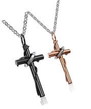 Jewelry His and Hers Stainless Steel Two Tone Ring Cross - $1,150.03 MXN