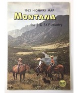 Vintage 1962 Montana Official State Highway Department Road Map - $6.00