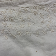 PIER 1 Imports White Natural Embroidered Table Runner  14x82 Mantle Scar... - £14.96 GBP