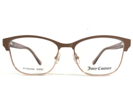 Juicy Couture Eyeglasses Frames JU 220 FWM Brown Pink Gold Square 50-15-140 - $59.39