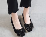 Not square head shallow mouth pumps 2021 new spring autumn soft sole women s shoes thumb155 crop