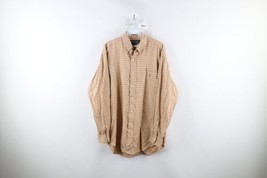 Vtg 90s Ralph Lauren Mens Medium Faded Collared Flannel Button Down Shirt Plaid - £31.54 GBP