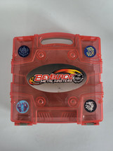 Beyblade Metal Masters Carrying Case Storage Transparent Red/Smoke - £19.10 GBP