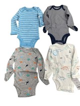 Carter&#39;s Baby Unisex Long Sleeve 4 pcs Dinosaur 1H356810 Size Newborn - $8.82