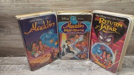 Aladdin Trilogy- Aladdin, Aladdin King of Thieves &amp; Return of Jafar -VHS  TESTED - $8.79