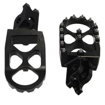 Black Rear Foot Pegs Pedal Motorcycle Footrest For Honda Crf 125 150 250 450 - £17.92 GBP