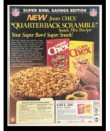 1984 NFL Super Bowl Chex Corn Cereal Circular Coupon Advertisement - £14.90 GBP