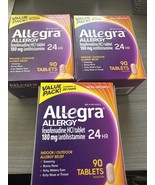 3 Allegra Allergy 24hr 90 Tablets, 3 Pack 270 COUNT TOTAL - €34,50 EUR