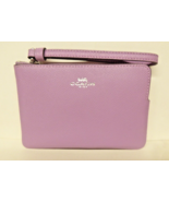 COACH Crossgrain Corner Zip Wristlet Violet  Orchid 58032 Nwt - $52.10 CAD