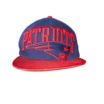 New Era NFL New England Patriots Cap Hat Youth Adjustable Red and Blue - £18.32 GBP
