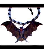 Funky Black Gothic GIANT BAT PENDANT NECKLACE Emo Vampire Amulet Costume... - €5,90 EUR