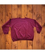 VTG Tultex 80s Dark Red Made in USA Maximum Sweats Crewneck Sweatshirt M... - €16,92 EUR
