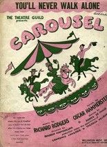 1945 Sheet Music You&#39;ll Never Walk Alone Carousel - £7.82 GBP