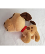 Walmart Puppy Plush Stuffed Animal Tan Brown Spots Red Collar Big Head S... - £23.26 GBP