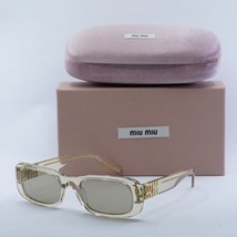 MIU MIU MU08ZS 11T40F Sand Transparent/Dark Brown 53-20-140 Sunglasses New Au... - £259.59 GBP