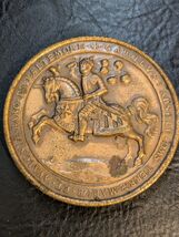 1976 Maryland Américain Du Bicentenaire Bronze Presse-Papier Pièce de Mo... - $19.73