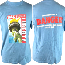 Iraq Danger Base Task Force Liberty T-Shirt sz Large Mens Tikrit Forward 2003-05 - £22.87 GBP