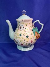 NWT The Pioneer Woman Tea Pot - Kari- 2.7 Qt. Stoneware Floral Country Large  - £41.94 GBP