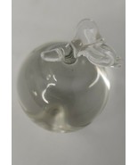 Small Crystal Glass Miniature Apple - £18.37 GBP