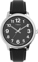 Timex Men's Bold Quartz Dress Watch Black Strap Easy Reader - $122.99