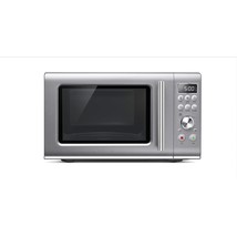 Breville Compact Wave Soft-Close Microwave Oven, Silver, BMO650SIL - £350.04 GBP