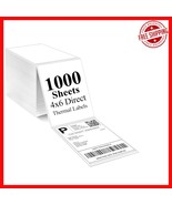 1000 Eco-Friendly 4x6 Thermal Shipping Labels - Fanfold with Strong Adhe... - $806.67 MXN