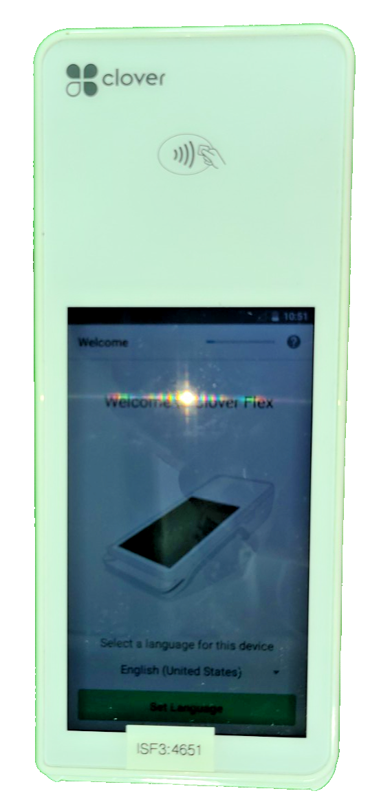 Clover Flex Handheld POS System No Cradle Or Charger - Unit Only - Clean Item image 2