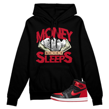 Satin Bred 1 University Red White Black Retro High OG Hoodie Match MNS - £50.35 GBP+