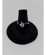18kt Gold Plated Simulated Diamond Band Ring Size 6.5 KG Wedding Engagement - $27.05 CAD