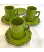 Vintage RARE Rosenthal Netter Espresso Cup &amp; Saucer Green Mid Century Se... - $80.27 CAD