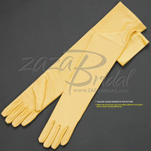 19.5&quot; Long 4-Way Stretch Matte Finish Satin Dress Gloves 12BL - Various Colors - £15.22 GBP+