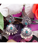Eivri  Oxidised Earrings German Silver Designer Jhumka for Her/Gigt(102-... - £19.69 GBP