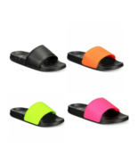Ideology Men Sandals Neon Beach Pool Slide Falon Comfort Open Toe Slip on - £3.84 GBP