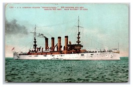 Armored Cruiser USS Pennsylvania ACR-4 Navy Ship UNP DB Postcard W19 - £3.87 GBP