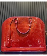 Pre-Owned Vintage Louis Vuitton Red Vernis Monogram Alma GM Top Handle Bag - $1,595.00