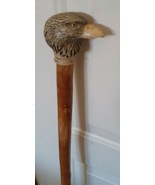 Bald Eagle Walking Stick Cane Hand Crafted Decorative Bird Head Handle - £70.75 GBP
