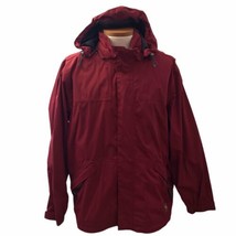 Eddie Bauer Jacket Men&#39;s Authentic Weather edge Protection Red Nylon Siz... - $46.75