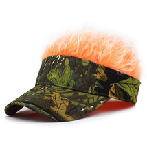 Saisifen Men Novelty Outdoor Sports Baseball Cap Jungle Hats Orange Hair - £14.93 GBP