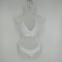 Women&#39;s White 2 Piece Swimsuit Bikini Large NWOT - $12.87