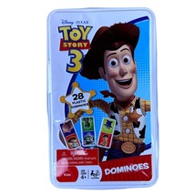 Disney Pixar Toy Story 28pc Dominoes w/ Game Tin COMPLETE Woody Buzz Lightyear - £13.44 GBP