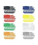 Cummins Diesel American Flag Vinyl Decal Sticker Truck Window - £4.09 GBP+