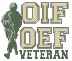 Operation Iraqi Freedom and Operation Enduring Freedom OIF/OEF Veteran Decal - V - £3.39 GBP