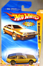 2010 Hot Wheels #15 New Models 15/44 &#39;81 DELOREAN DMC-12 Gold Variation w/10Sp - £14.60 GBP