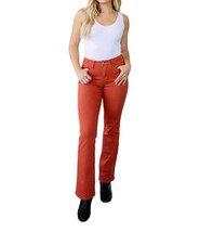 Judy Blue autumn mid rise slim bootcut jeans in Terracotta - £41.10 GBP