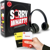 Sorry What Terrible Reading Adult Party Game Based On The Headphone Challenge Ti - £28.03 GBP